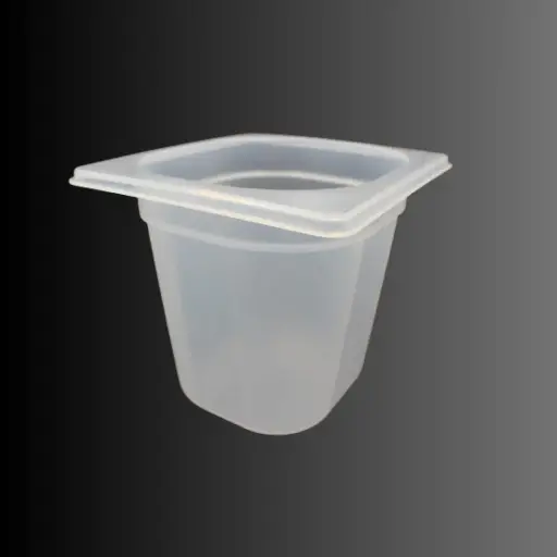 [WOH ECF 019047] GN container 1/6, polypropylene dim= 17.6x16.2x15.0cm, 2.0Ltr