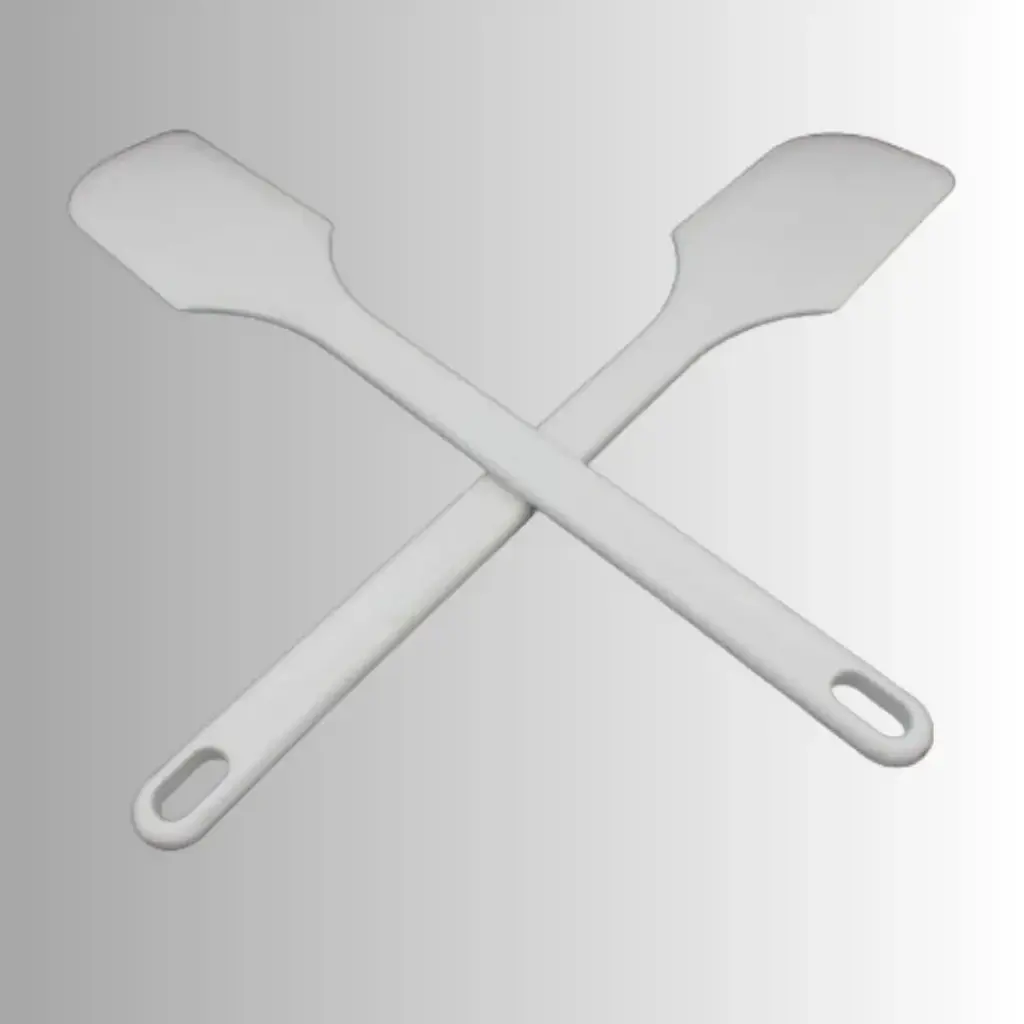 Spatula flat bevelled, exoglass 220°C, l= 35.0cm